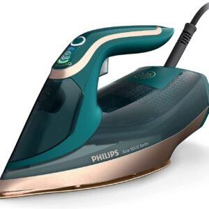 Philips Azur 8000 Serie Dampfbügeleisen - 70 g/min Dauerdampf, 240 g Turbo-Dampfstoß, 3000 W Leistung, OptimalTEMP-Technologie, Grün Opal (DST8030/70)