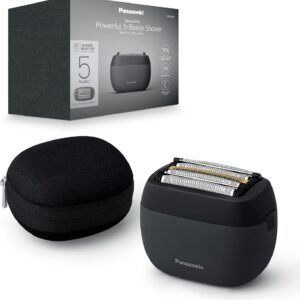 Panasonic ES-PV3B-K803 Series 900s Premium Kompakt-Rasierer, Nass- und Trockenrasierer mit 5 Klingen für Männer, reaktionsschneller Bartsensor, USB-C, Premium Case, Anthrazit